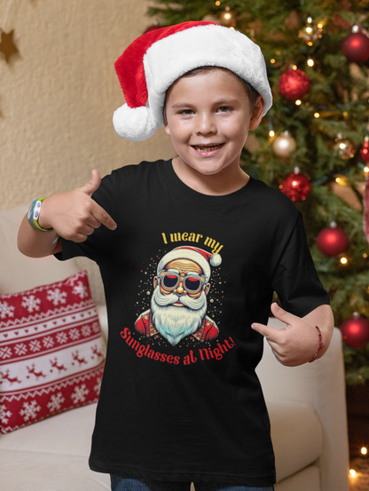 Sunglasses Santa Shirt Kids