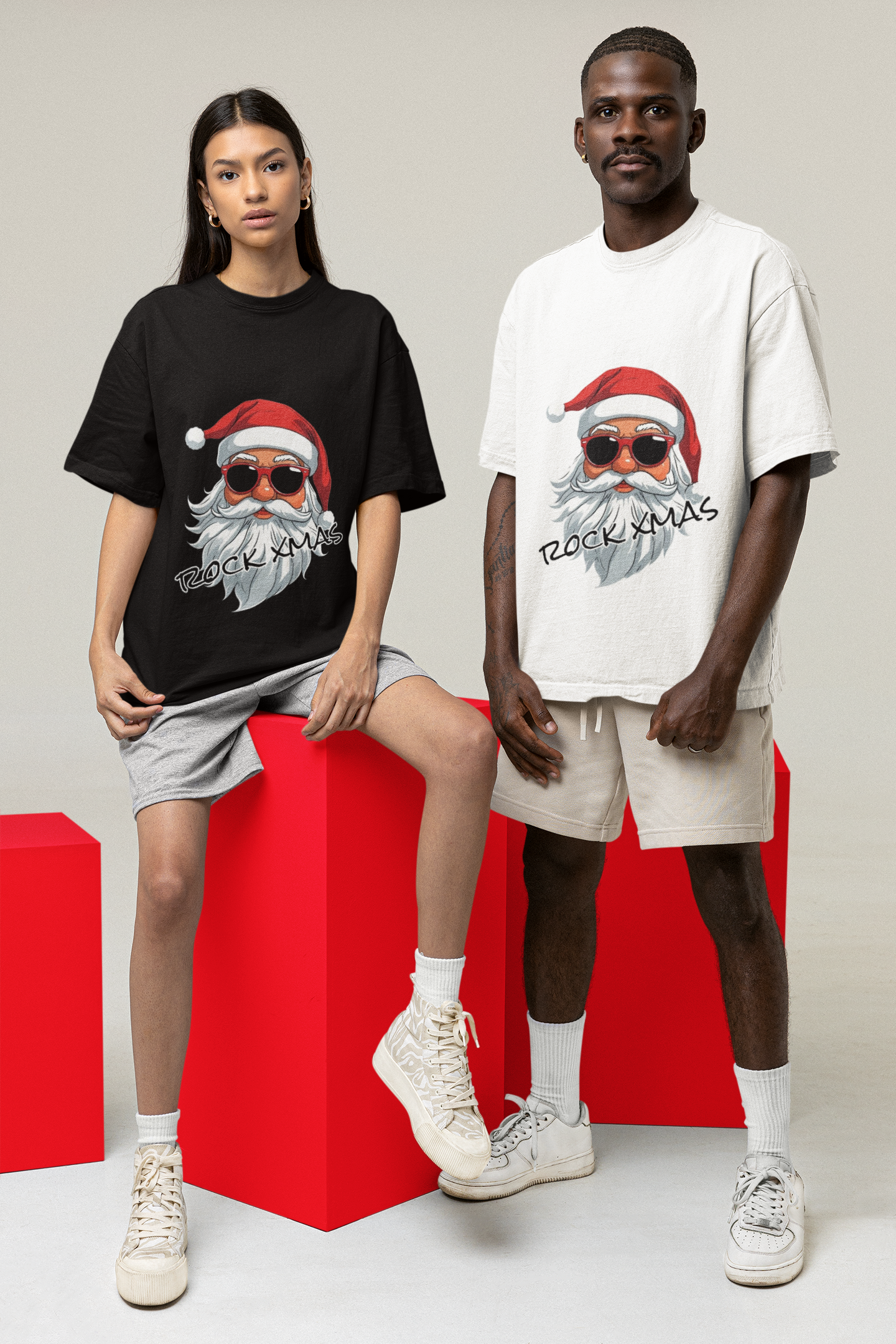 Rock Xmas Oversized Shirt